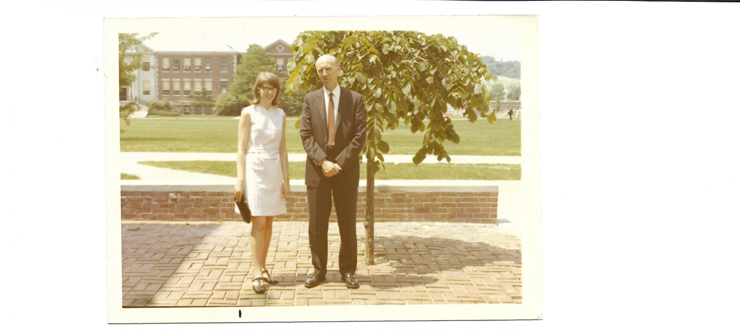 School of Pharmacy class of 1970 heading to the graduation ceremony