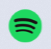 logo for Spotify is a green circle with three curved lines shaped like a speaker